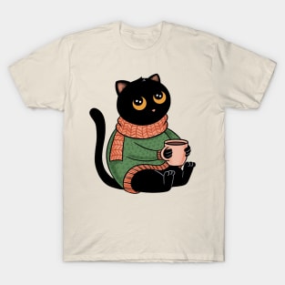 Cozy Black Cat T-Shirt